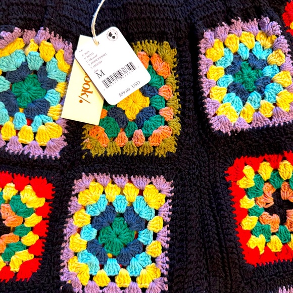 Free People x Flook Frances Crochet Shorts Size Medium NWT - Picture 9 of 10